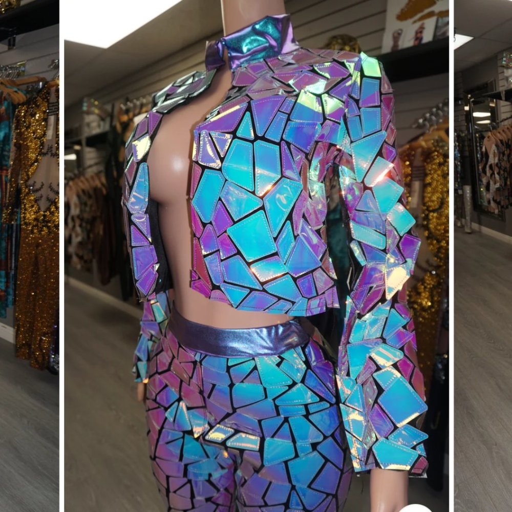 HOT HOLOGRAPHIC TWO PIECE SET
